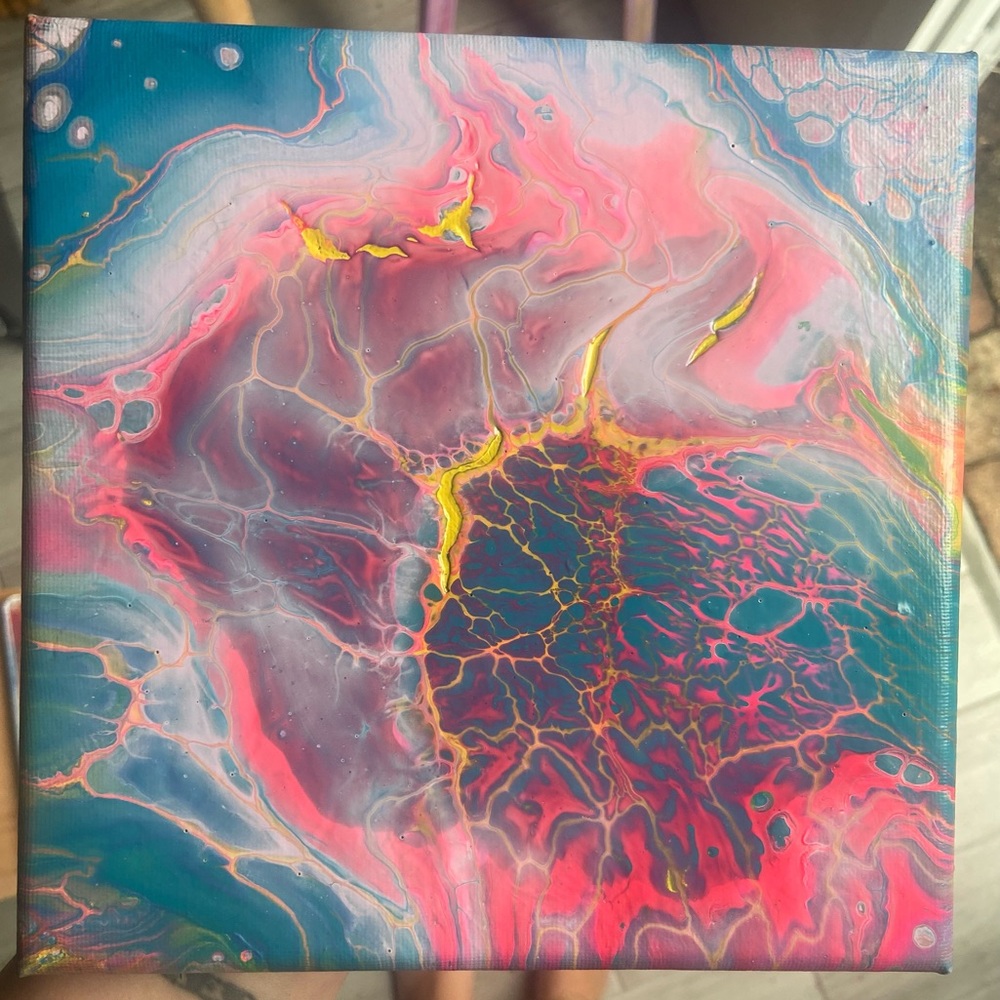 Pouring painting